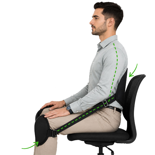 Neurontinec Lumbar Posture Support Device front product image
