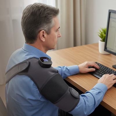 triple method  shoulder  massager  for desk workers